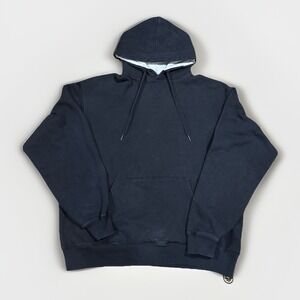 Vintage Champion Grey Tag Rare Blank Hoodie Sweatshirt Sweater XL Black